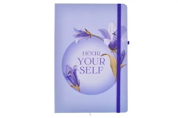 Блокнот на гумці А5 13.6×20.8 cm, 80 арк.,тверда обкладинка Квіти 761322ML купити недорого в Україні, фото 5