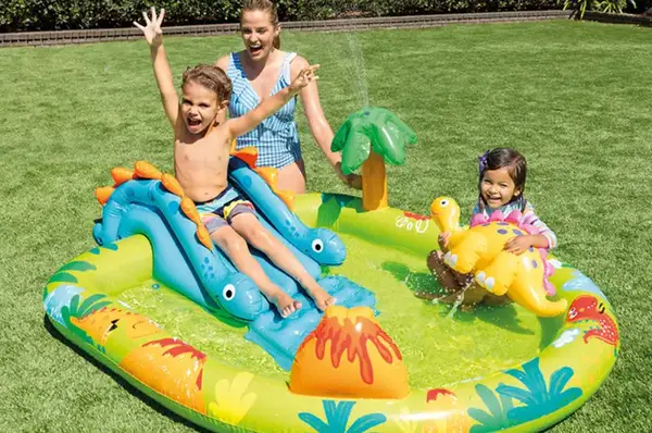 Ігровий центр 57166 надувний з гіркою р. 191x152x58 см INTEX купити недорого в Україні, фото 3