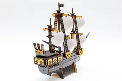 Дерев'яний 3D конструктор "Піратський корабель" Puz-00928 р.34*27*9см PuzzleOk купити