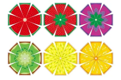 Парасолька BT-CU-0049 фрукти 6 видів, EVA 50 см (осн.частина) зі свистком купити