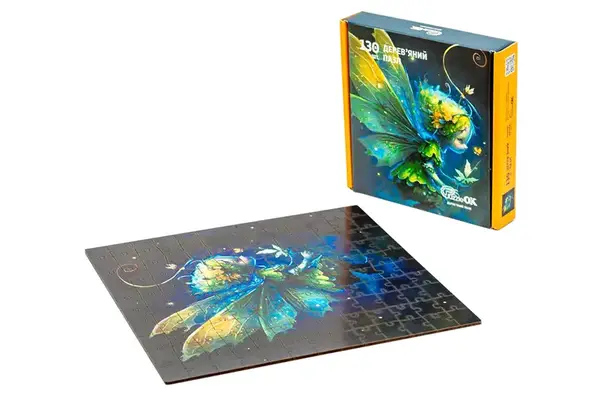 Пазл "Фея" дерев'яний, 130 елем. Розмір пазла 295x295 мм PuzzleOK купити
