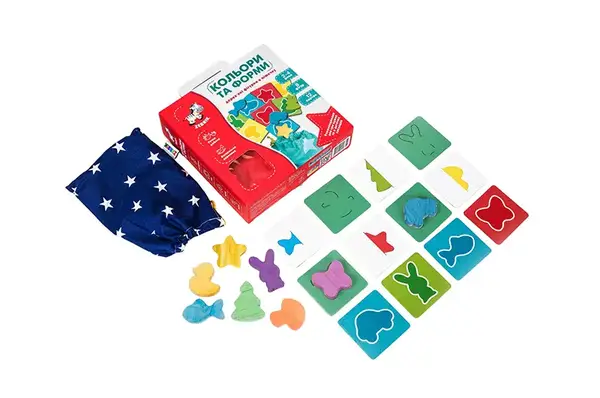 Дерев'яна гра "Кольори та форми" в мішечку ZB2001-01 VladiToys купити недорого в Україні, фото 3