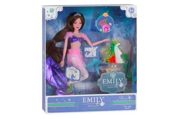 Лялька "Emily" "Русалка" з аксесуарами, шарнірна QJ092A р.28.5*6.5*32.5см купити