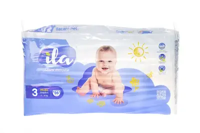 Підгузники ILA Ultra delicate "3 MIDI 4-9кг, 56шт в уп купити
