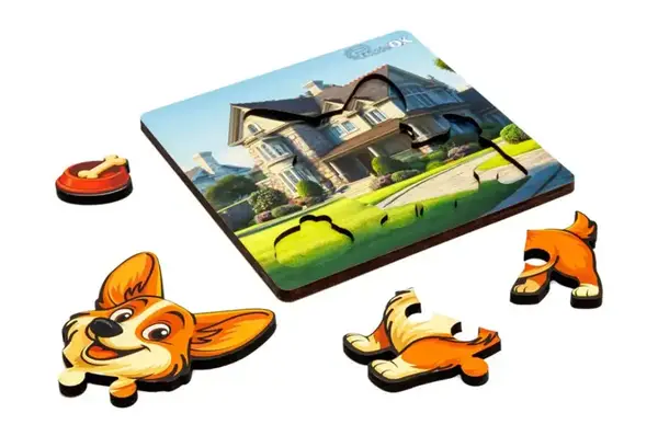 Сортер А6 "Веселий песик" Puz-88753 дерев'яний PuzzleOk купити недорого в Україні, фото 3