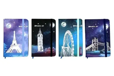 Блокнот на гумці "Європа" А7 (7,5*10,5см.) лінія 5701-14 купити