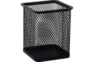 Підставка для ручок BUROMAX квадратна, металева, чорна купити