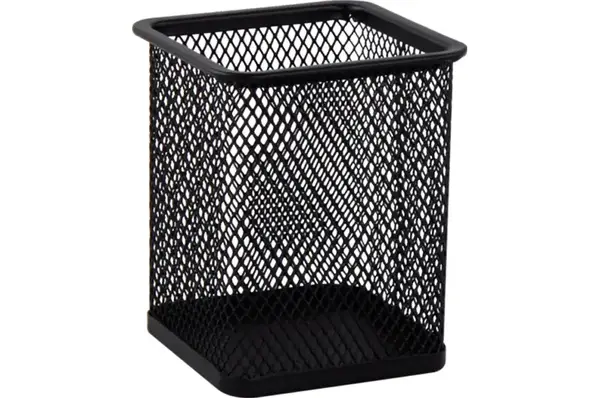 Підставка для ручок BUROMAX квадратна, металева, чорна купити