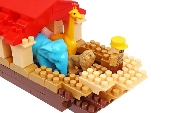 Конструктор блочний 1348 “Ноїв ковчег” 190 дет. в коробці ТЕХНОК купити недорого в Україні, фото 4