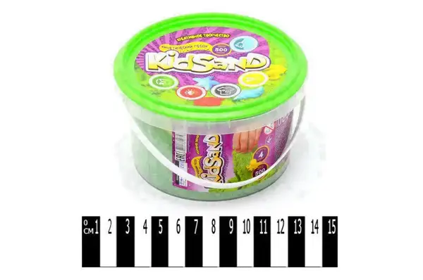 Набір з кінетичним піском KS-01-02 "KidSand" 500 гр у відрі DANKO купити недорого в Україні, фото 2