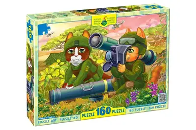 Пазли 160 елем. "Котики ЗСУ з джавеліном" ЕГ-10 КФІ купити