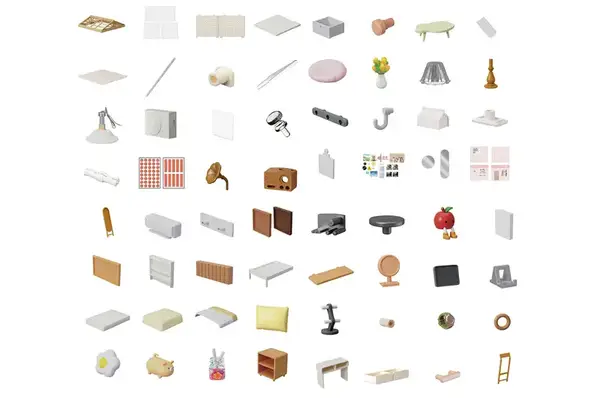 Конструктор-румбокс 8004 MINI HOUSE серії "Інтер'єр" – СПАЛЬНЯ (світло) купити недорого в Україні, фото 8