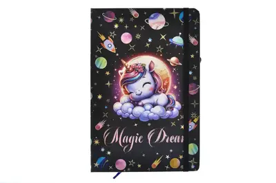 Блокнот на гумці А5 13.6×20.8 cm, 80 арк.,тверда обкладинка Магічні сни 761285ML купити