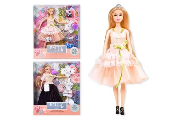 Лялька "Emily" з аксесуарами, шарнірна QJ077D р.28.5*6.5*32.5см купити