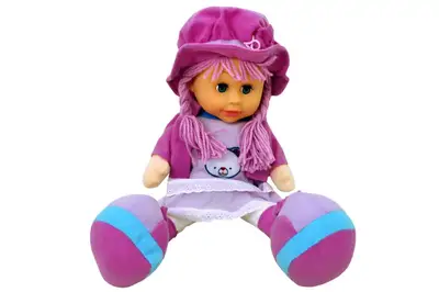 Лялька м"яка музична (рос), 2 види, в кульку 260818 р.46*21см. купити