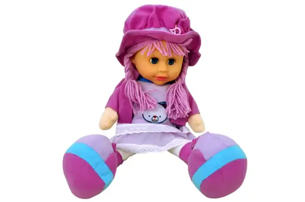 Лялька м"яка музична (рос), 2 види, в кульку 260818 р.46*21см. купити