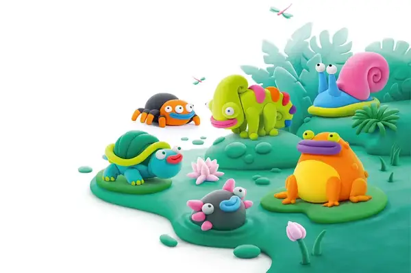 Меганабір пластиліну, що самостійно твердіє, ЛІПАКА - ЕКЗОТИЧНІ ТВАРИНИ 15025-UA01 купити недорого в Україні, фото 2