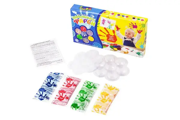 Пальчикові фарби РК-02-02 "Моя перша творчість" 4 кольори DANKO купити