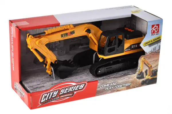 Екскаватор RJ9830A озвучений, зі світлом, в коробці YG Toys купити