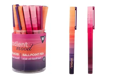 Ручка кулькова YES Gradient mood 0,7 мм фіолетова 412177 купити