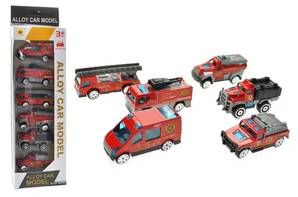 Набір металевих машин "Пожежна техніка" в коробці 0202-11 купити