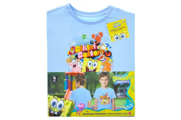 Футболка бавовняна QB-SB-001-03-98-104 SpongeBob Kids 98-104 qbee купити недорого в Україні, фото 6