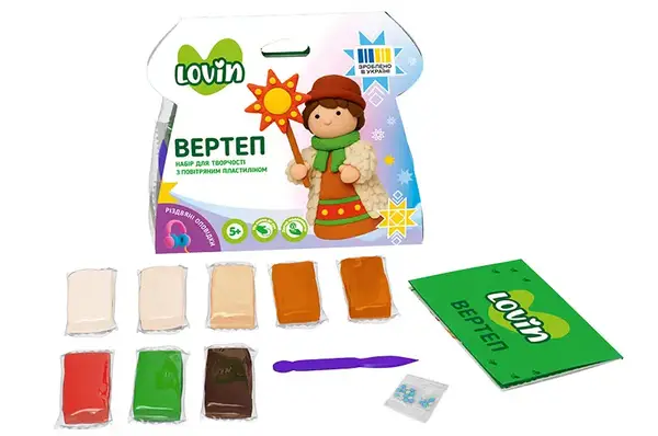 Набір для ліплення з повітряним пластиліном 7000228 "Вертеп" LOVIN купити недорого в Україні, фото 5