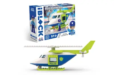 Конструктор Kids hits IBLOCK JUNIOR KH41/002/1 57 деталей Police Helicopter короб. 24*16*6 см Конструктор Kids hits IBLOCK JUNIOR KH41/002/1 57 деталей Police Helicopter короб. 24*16*6 см купити