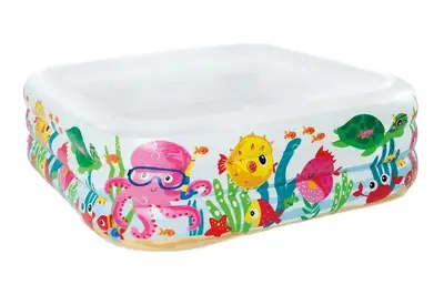 Басейн INTEX "Акваріум" (рем. комплект, 3 секції) в коробці 57471 р.159*159*50см купити