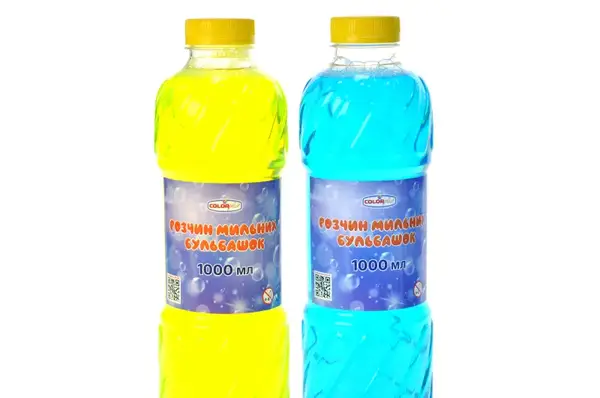 Запаска для мильних бульбашок кольорова 3450 1 л. Colorplast купити недорого в Україні, фото 4