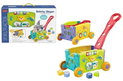 Ігровий центр RJ6829 Візок,на батарейках,з музикою,світлом,2кольори,в коробці р.48x11,1x30,2см купити