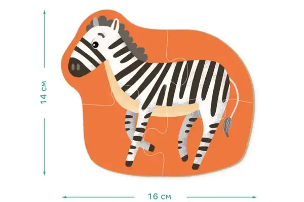 Пазл 2-3-4 елементи "Дикі тварини" 300153 DoDo купити недорого в Україні, фото 4