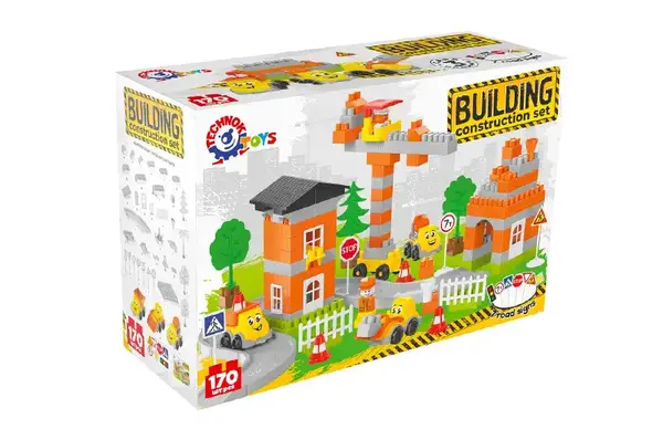 Конструктор блочний 9994 "Будмайданчик” 170 дет. в коробці ТЕХНОК купити недорого в Україні, фото 2