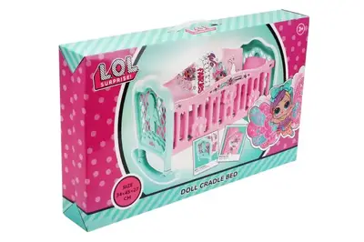Ліжечко для ляльки 2680 "LOL" з постіллю, в коробці ТЕХНОК купити