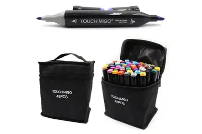 Набір скетч-маркерів 2828-48S 48 кольорів у чохлі купити