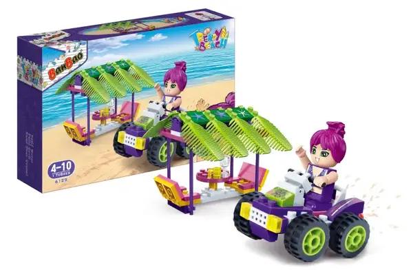 Конструктор "Модний пляж" (108 елм.) 6129 Квадроцикл та альтанка / Banbao купити