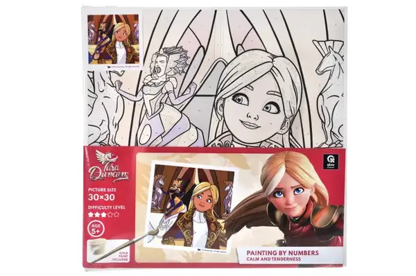 Набір для розпису по номерах 30х30 см QB913-021 "Тара Данкан: Спокій і ніжність" qbee купити