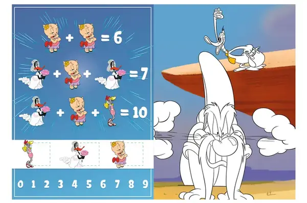 Розмальовка LCB44 WB Looney Tunes: Веселий кролик зі стікерами IDEYKA купити недорого в Україні, фото 3