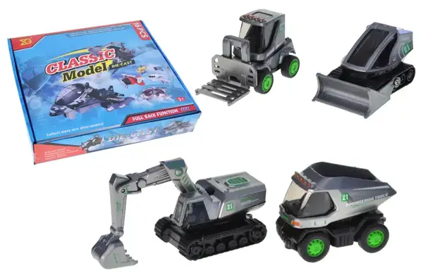 Машина спецтехніка XG879-021 металева інерційна, в дисплеї 16шт р.26x24,5x4,5см YG Toys купити