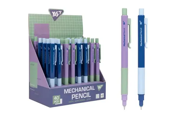 Олівець механічний з грипом YES HB 0,5 mm "Fusion" 300136 купити