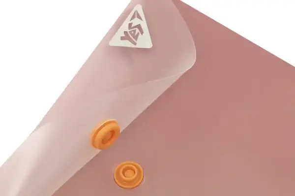 Папка-конверт YES B7 на кнопці "Fusion", димчасто-рожева 492303 купити недорого в Україні, фото 2