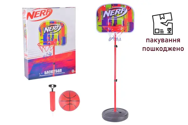OUTLET Баскетбольний набір, NF706, стійка 140*40 см з м'ячем та насосом, у коробці р. 42*31*8,5 см купити