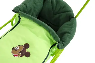 Чохол на санки "Конверт з муфтою" VITAN, фліс, (бордовий/зелений) купити