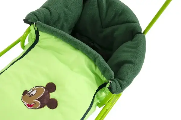 Чохол на санки "Конверт з муфтою" VITAN, фліс, (бордовий/зелений) купити недорого в Україні, фото 2