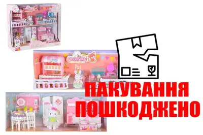 OUTLET Набір з флоксовими тваринами 6626 час десертів, у наборі фігурка, прикраси, коробка 30x24x11см купити