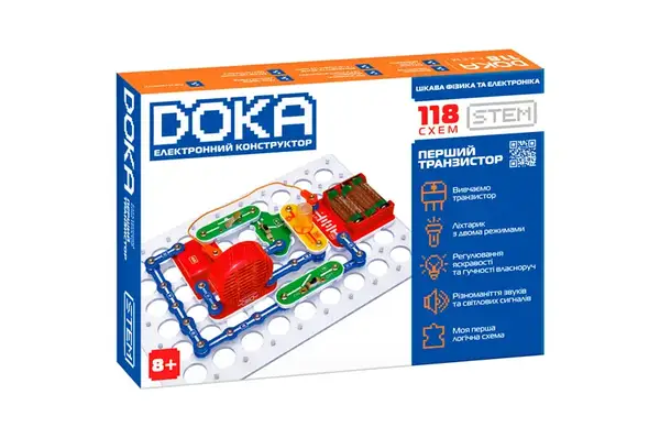 Конструктор електронний D70701"118 СХЕМ" DOKA купити