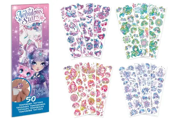 Набір тимчасових татуювань NEBULOUS STARS – БОДІ-АРТ: ЗІРКОВІ МАЛЮНКИ (в асорт.) 11458 купити недорого в Україні, фото 3