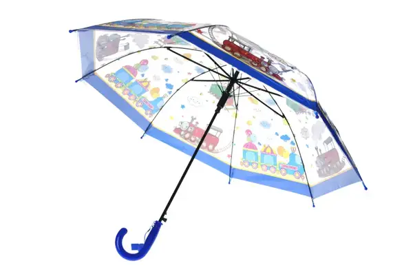 Дитяча парасоля-тростина прозора для хлопчиків на 4-7 років 68 см MR16D/MR777 купити недорого в Україні, фото 3