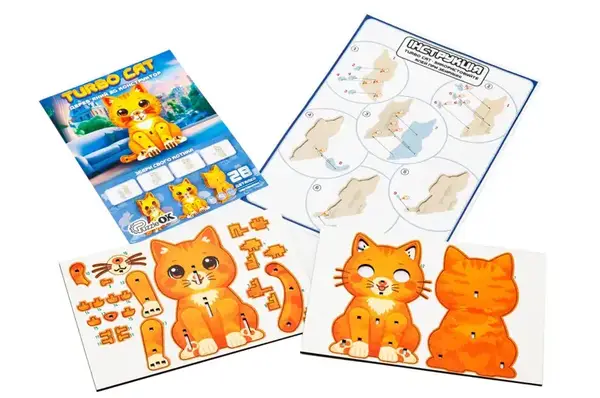 Конструктор дерев'яний Puz-00974" Turbo Cat" PuzzleOk купити недорого в Україні, фото 3