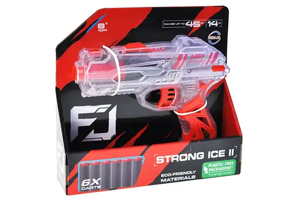 Бластер на поролонових патронах FJ7004 в коробці р.22x5,5x20,4 см YG Toys купити